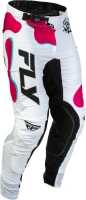 Kalhoty LITE VIBE, FLY RACING - USA (bílá/růžová/modrá)