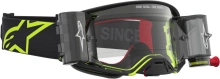 Brýle SUPERTECH FIRMA ROLL-OFF WIDE VISION, ALPINESTARS (černá/žlutá fluo, čiré plexi a roll-off systém) 2027 (3)