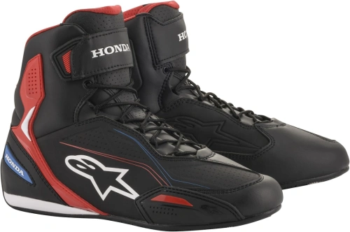 Topánky FASTER-3 HONDA kolekcie, ALPINESTARS (čierna / červená / modrá)