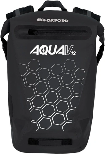 Vodotesný batoh AQUA V12, OXFORD (čierna, objem 12 L)