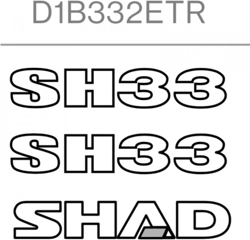 Samolepky SHAD D1B332ETR pre SH33