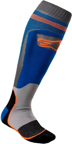 Ponožky MX PLUS-1 2021, ALPINESTARS (modrá / oranžová fluo)