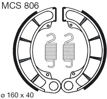 Brzdové čeľuste MCS 806