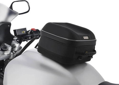 Tankbag na motocykel S-Series Q4s QR, OXFORD (čierny, s rýchloupínacím systémom na viečka nádrže, objem 4 l)