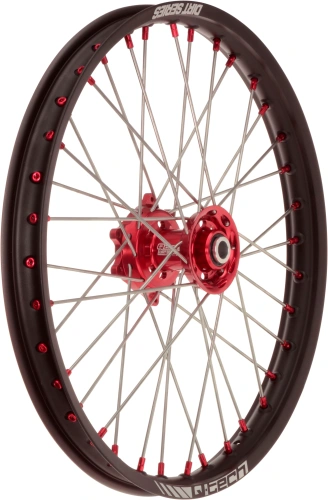Predné koleso kompletný (21 "x 1,6") HONDA, Q-TECH (čierny ráfik, červený stred) M341-000