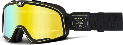 BARSTOW 100% - USA, okuliare Caliber - zrkadlové žlté plexi