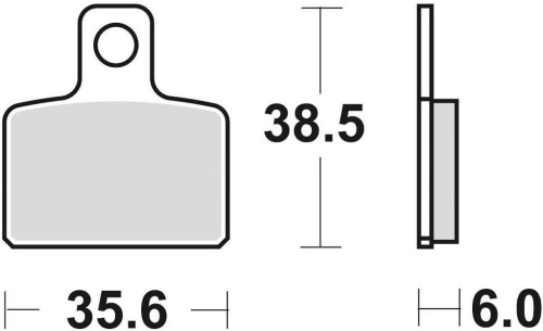 Brzdové doštičky, BRAKING (semi-metalická zmes SM1) 2 ks v balení M501-165