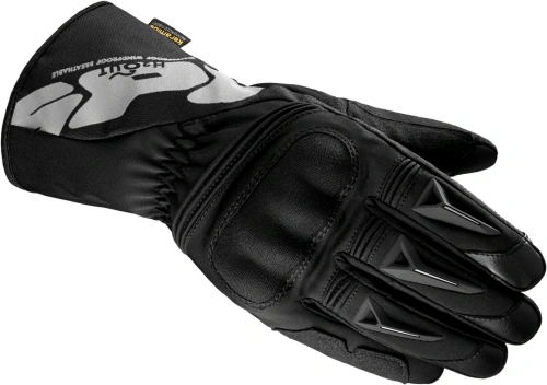 Športovo-cestovné kožené rukavice na motorku SPIDI Alu Pre H2OUT- čierne / sivé