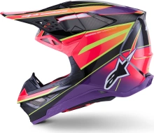 Přilba SUPERTECH S-M10 ERA, ALPINESTARS (růžová/fialová/žlutá fluo) 2026 (1)