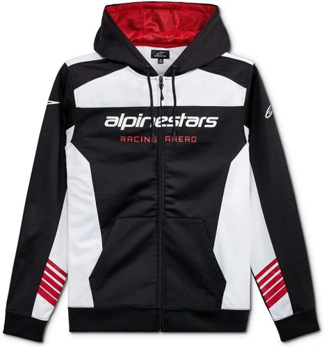 Mikina SESSIONS LXE FLEECE, ALPINESTARS (černá/bílá)