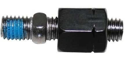 Adaptér závitu zrkadlá M8x1,25 ľavý / M8x1,25mm pravý - čierna