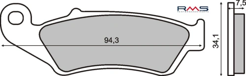 Brzdové doštičky 225100920 organické