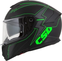 Prilba Integral GT 2.1 Flash, CASSIDA (čierna matná/zelená fluo/tmavo šedá) plexi s prípravou pre Pinlock (2)
