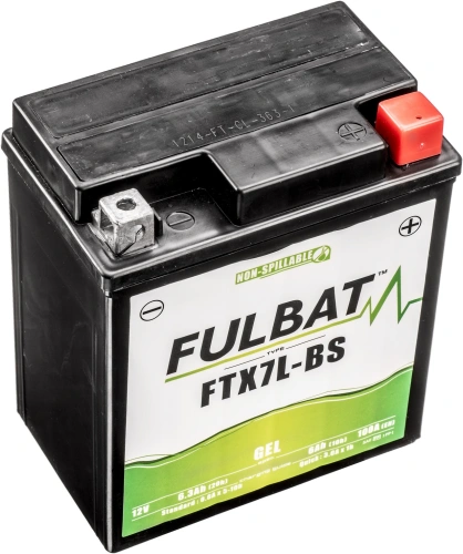 Batéria 12V, FTX7L-BS GEL, 6Ah, 100A, bezúdržbová GEL technológia 113x70x130 FULBAT (aktivovaná vo výrobe) M310-220