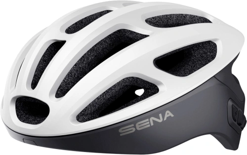 Cyklo prilba s headsetom R1, SENA (matná biela)