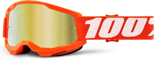 STRATA 2 100% - USA, detské okuliare Orange - zrkadlové zlaté plexi