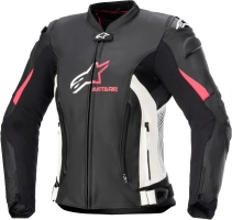 Bunda STELLA GP PLUS 4, ALPINESTARS, dámská (černá/bílá/růžová)
