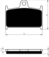 Brzdové doštičky 017 S3