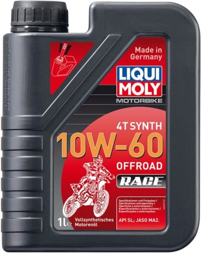 LIQUI MOLY Motorbike 4T Synth 10W-60 Offroad Race - plne syntetický motorový olej 1 l