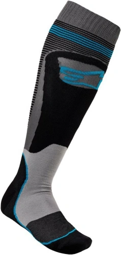 Ponožky MX PLUS-1 2021, ALPINESTARS (čierna / tyrkysová)