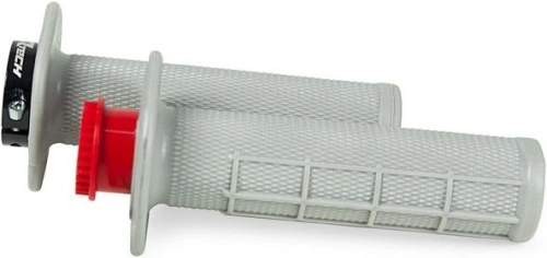Gripy lock-on R20 Half Waffle, RTECH (šedé, 1 pár) M003-179