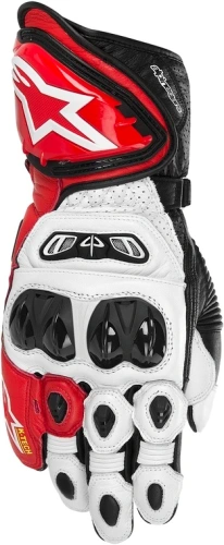 Motorkárske rukavice ALPINESTARS GP Tech - biele / červené / čierne - XL (11)