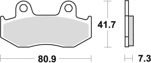 Brzdové doštičky, BRAKING (semi-metalická zmes SM1) 2 ks v balení M501-105