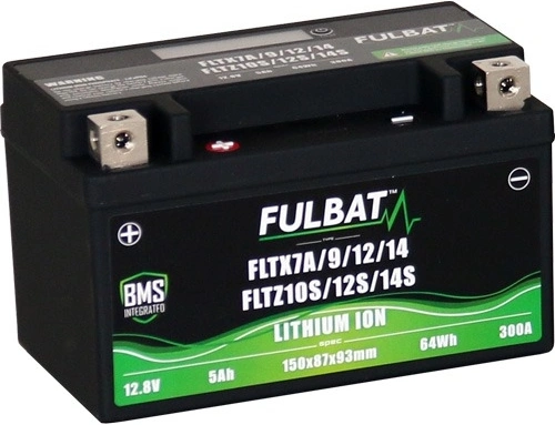 Lítiová batéria LiFePO4 YTZ14S FULBAT 12V, 5Ah, 350A, hmotnosť 0,85 kg, 150x87x93 M311-026