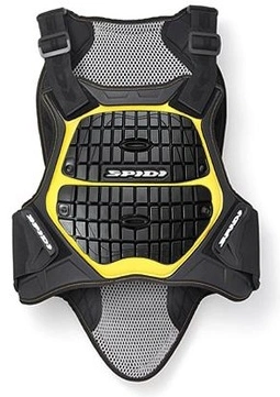 Špičkový chránič tela na motorku SPIDI Defender chrbta a hrudníka v. 170/180 - čierny / žltý
