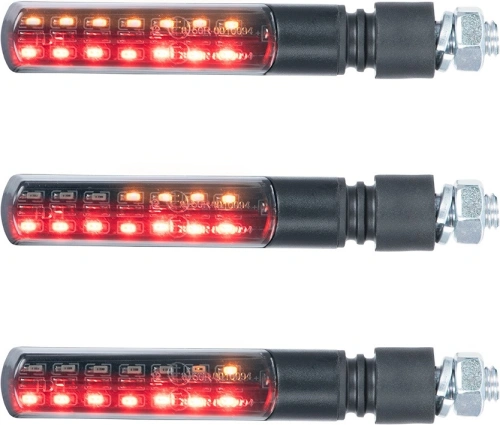 Sekvenčné LED blinkre Nightslider 3 v 1, zadné vr. zadných a brzdových svetiel, OXFORD (sada vr. odporov, pár) M010-056