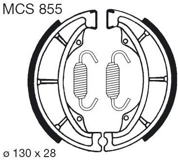 Brzdové čeľuste MCS 855