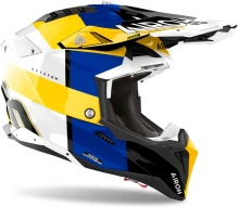 Přilba AVIATOR 3 Monarch, AIROH (modrá/žlutá lesklá) 2025 (2)