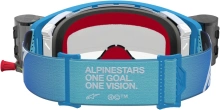 Brýle SUPERTECH FIRMA ROLL-OFF WIDE VISION, ALPINESTARS (modrá/stříbrná, čiré plexi a roll-off systém) 2027 (1)