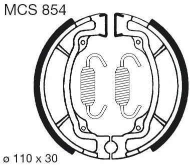 Brzdové čeľuste MCS 854