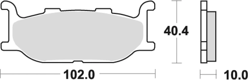Brzdové doštičky, BRAKING (semi-metalická zmes SM1) 2 ks v balení M501-139