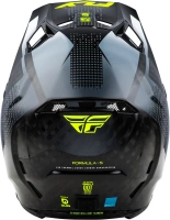 Přilba FORMULA S CARBON, FLY RACING - USA (šedá/hi-vis) (1)