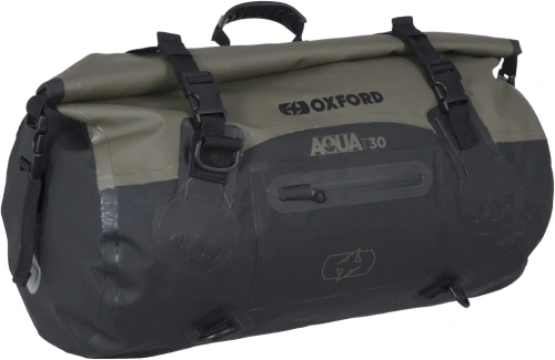 Vodotesný vak Aqua T-30 Roll Bag, OXFORD (khaki / čierny, objem 30 l)