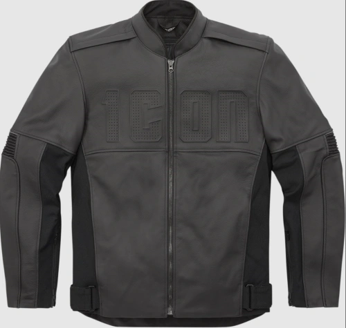 Kožená bunda na motorku Icon Motorhead3 - čierna