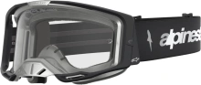 Brýle VISION 8 AMBER, ALPINESTARS (černá/stříbrná, čiré plexi) 2027