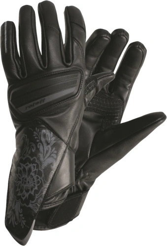 Dámske kožené rukavice na motorku Roleff Stuttgart - čierna