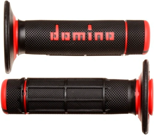 Gripy (offroad) dĺžka 118 mm, DOMINO (čierno-červené) M018-112