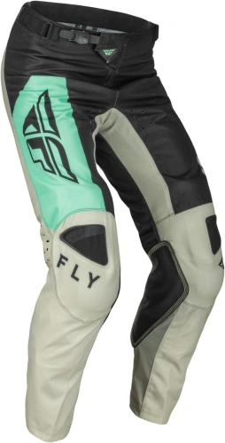 Kalhoty KINETIC JET, FLY RACING - USA 2023 (černá/mint/šedá)