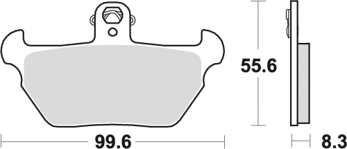 Brzdové doštičky, BRAKING (semi-metalická zmes SM1) 2 ks v balení M501-134