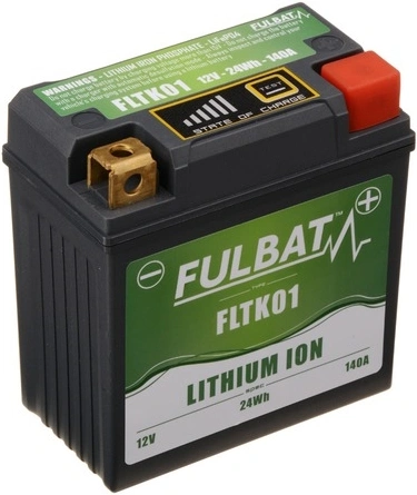 Lítiová batéria LiFePO4 YT9B-BS FULBAT 12V, 2Ah, 140A, 86x48x90 (pre motocykle KTM, YTX5L-BS/YTX4L-BS) M311-016
