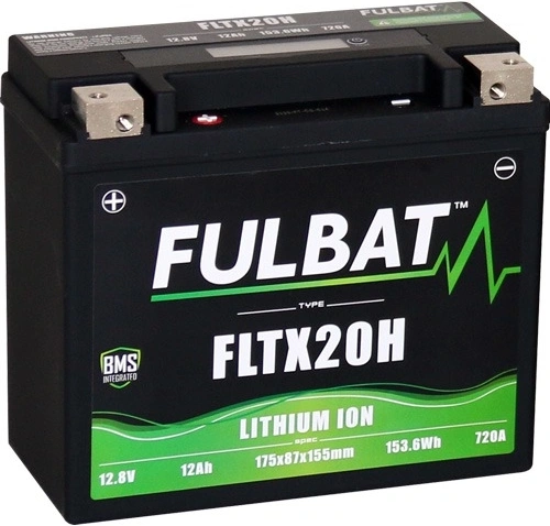 Lítiová batéria LiFePO4 YTX20-BS FULBAT 12V, 7Ah, 420A, hmotnosť 1,12 kg, 175x87x130 M311-028