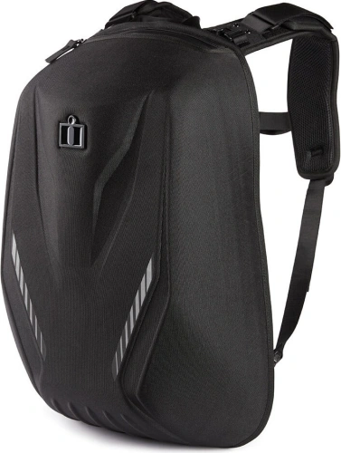 Spevnený batoh na motorku Icon Speedform, objem 20 l. - čierna