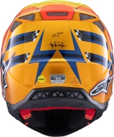 Přilba SUPERTECH S-M10 edice TROY LEE DESIGNS, ALPINESTARS (modrá perleť/oranžová fluo/žlutá/červená) 2025 (2)