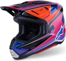 Přilba SM7 FUSE, ALPINESTARS (modrá/fialová/růžová) 2026 Přilba SM7 FUSE, ALPINESTARS (modrá/fialová/růžová) 2026