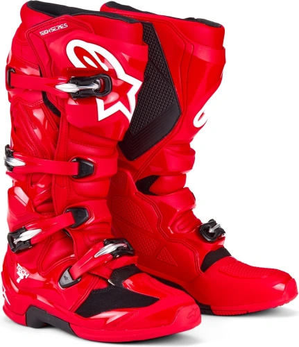 Boty TECH 7, ALPINESTARS (červená) 2025