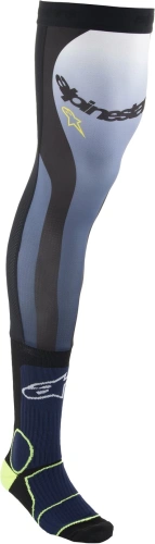 Ponožky pod ortézy KNEE BRACE, ALPINESTARS (modrá/žlutá fluo/bílá/černá) 2024